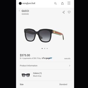 Authentic Gucci sunglasses